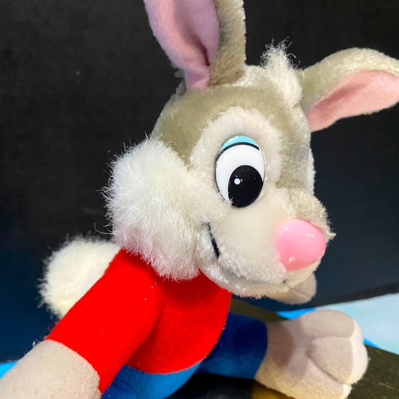 WALT DISNEY VTG 80s BRER RABBIT PLUSH CHARACTER FROM SPLASH MOUNTAIN 8” - Picture 5 of 14